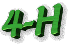 rotating green letters 4-H